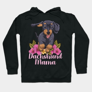 Dachshund Mama Floral Lover Hoodie